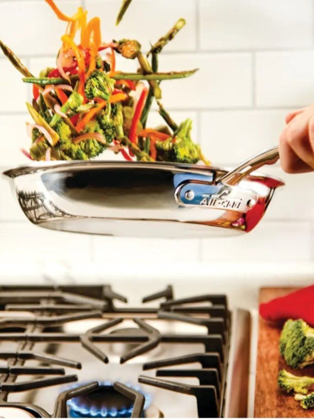 All-Clad D3 Tri-Ply Stainless-Steel 10 Inch Fry Pan NEW!